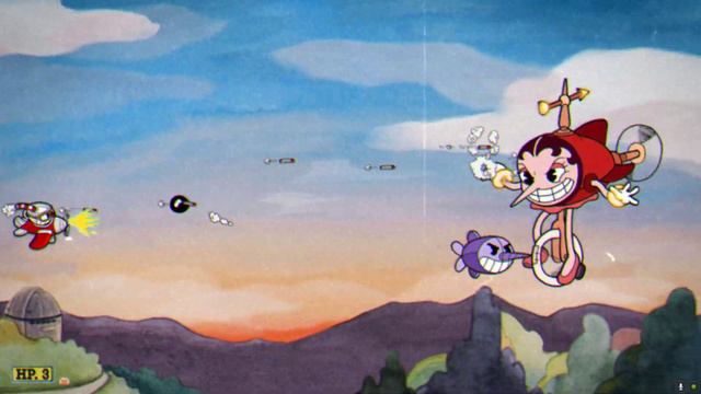 Прохождение игры Капхед Cuphead - Боссы: Опасная Трясина Капитошка, Хильда Берг, Грозная Гвоздика