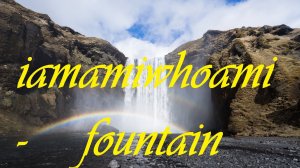 iamamiwhoami - fountain (unofficial lyric video) #waterfall #dancing #fountain #blue #ionnalee