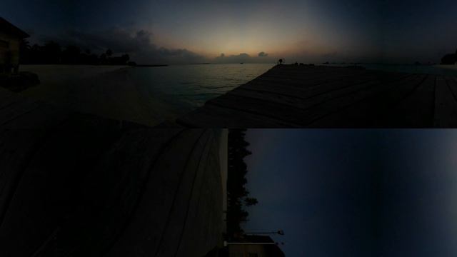 Sunrise at Velassaru Maldives 360 view Gear 4K, VR Headset Compatible смотреть онлайн