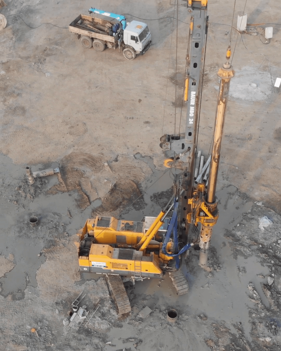 Устройство свайного поля Общественный центр (ЭКСПО) смотреть онлайн