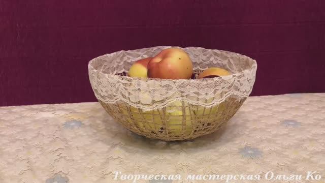 Как легко и просто сделать вазочку из джутового шпагата смотреть онлайн