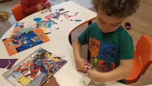 🇷🇺Группа Раннего Развития 3-4 лет. Учимся пользоваться ножницами и вырезать круг.