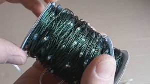 Рождественская гирлянда ＂Капли Росы＂ 100 м ⧸ 1000 Led на Зелёном проводеРождественская гирлянда "Кап