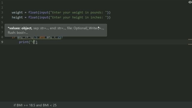 Starting Out With Python Chapter 3 Exercise Program 14   Body Mass Index Beginners Python Program
