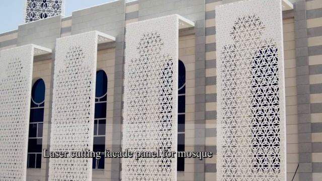 Mosque laser cutting facade panel design . смотреть онлайн