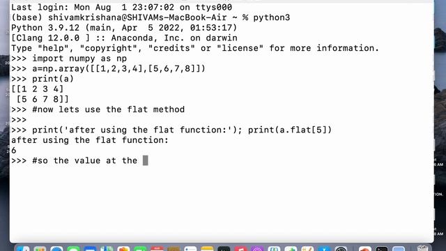 Python NumPy Tutorial For Beginners - Flatten a Matrix in Python using NumPy смотреть онлайн