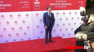 Maria Valverde and Gustavo Dudamel attend the inauguration of the Instituto Cervantes in Los Angele