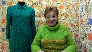 Платье "Новогоднее". Мастер-класс по вязанию крючком от О. С. Литвиной.