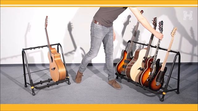 Стенд гитарный демонстрационный для 3-х или 5-ти гитар Hercules GS523B_525B смотреть онлайн