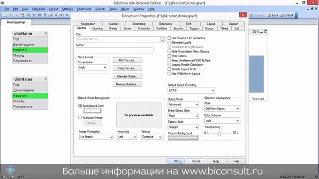 Конструктор отчетов в QlikView Power Pivot отчеты сводная таблица OLAP куб