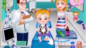 Бесплатные игры онлайн Baby Hazel Leg Injury Games Малышка Хейзел Ушиб Ноги, игра для детей