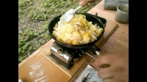 Жарка картофеля на примусе туриста ПТ 1,вторая часть