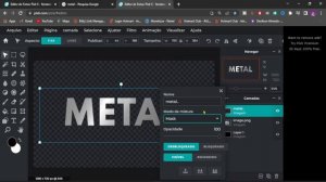 PIXLR EDITOR - COMO FAZER EFEITO METÁLICO EM TEXTO