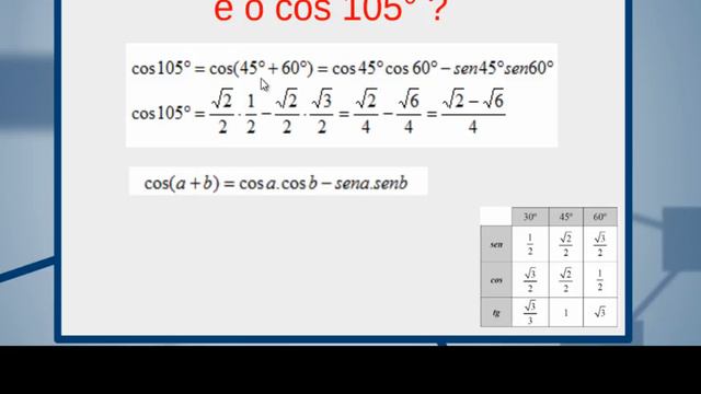 SOMA DE ARCOS-TRIGONOMETRIA смотреть онлайн