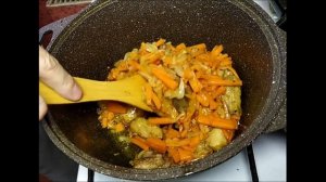 Как приготовить плов, простой рецепт, для начинающих, рис, мясо, морковь, лук 2021, 2022