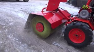 Всего от 26.900 мотоблок АГАТ, акция до 31.12.20 Работа мотоблоком с щеткой.