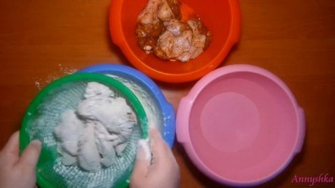 Хрустящие крылышки в панировке. Крылышки KFC