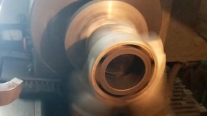 Обработка  блока мотора Вихрь 30 на токарном станке !