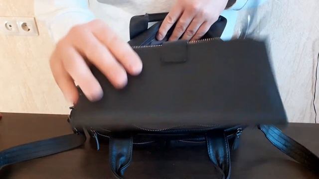 Сумка - портфель под ноутбук из натуральной кожи Fasrovo SETT