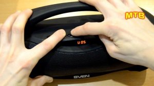 Обзор SVEN PS-420. Портативная акустика. Колонка. DNS. ДНС. Гаджет. Девайс. Музыка.