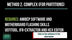 Unlock BIOS settings