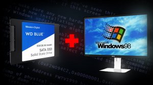 Установится ли Windows 98 на SSD диск? (500мб/сек SATA 3)