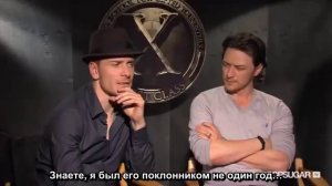 Джеймс МакЭвой и Майкл Фассбендер о кричащих фанатках и совместной работе