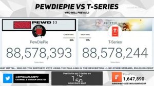 T-SERIES AHEAD PEWDIEPIE/ T-SERIES CHEAT SUBSCRIBERS