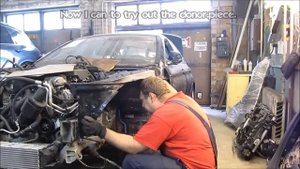 BMW. Wheel wells replacement. Замена стакана.