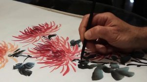 Китайская живопись с Вячеславом Синкевичем Хризантема