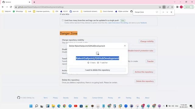 How delete git repository in Git Hub смотреть онлайн