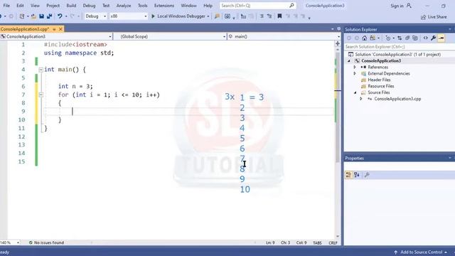 Table in C++ Programming || Even Odd Numbers table in C++ Tutorials URDU/HINDI | C Program for Tabl смотреть онлайн