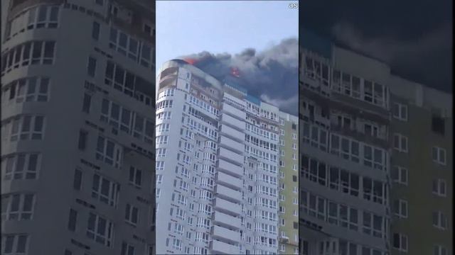 В Краснодаре загорелся ЖК «Фонтаны»