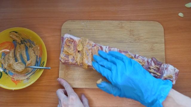 Простой рецепт свиной грудинки. Очень просто и вкусно