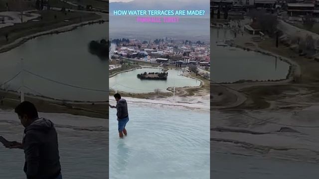 HOW THEY DO THAT? WATER TERRACES #shorts #shortsvideo #trending #viral #pamukkale #turkey  #istanbu