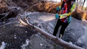 Катаемся на коньках по РЕКЕ! / Покатушки с препятствиями! / Часть 5