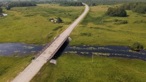 река Тавда.  Часть 1. Болота, Нижняя Тавда. Вид с дрона.