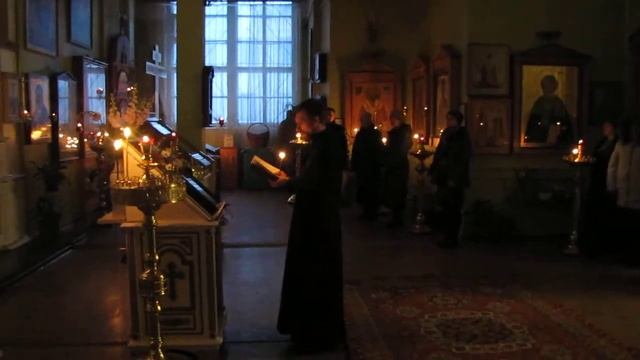 Начало шестопсалмия. Всенощное бдение накануне Сретения Господня. 14 февраля 2018