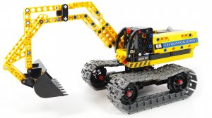 Собираем Экскаватор из LEGO - конструктор Qihui Mechanical Master NO.6801 2 in 1 Excavator