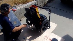 Echo Bear Cat HWX transformed into a three-wheeler by installing the AWAP