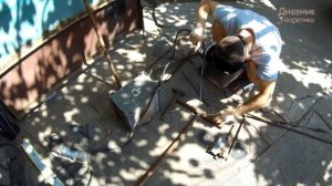 Как сделать ручную трамбовку для уплотнения грунта? Основы сварки. [№42]