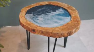 Еpoxy resin ocean coffee table.mp4