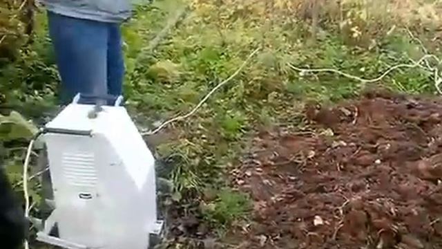 Электроплуг   вспашка