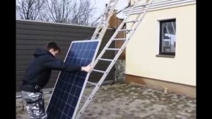 Как быстро и безопасно поднять солнечные панели на крышу (делимся хитростями)