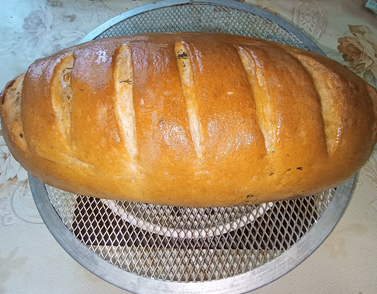 Хлеб чесночный с укропом