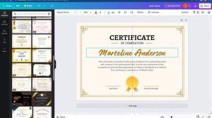 How To Make And Create Certificate on Canva PC