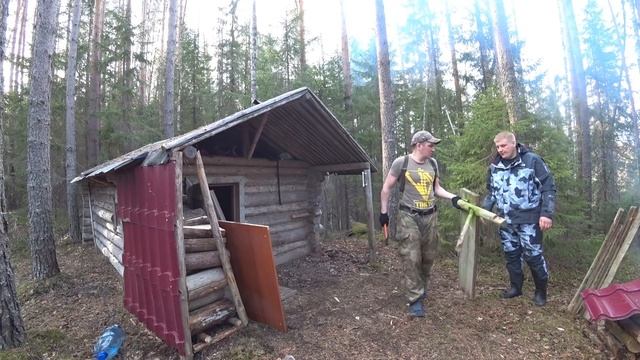 ?В Лесную Избу с ночёвкой.Ломаем старое, делаем новое смотреть онлайн