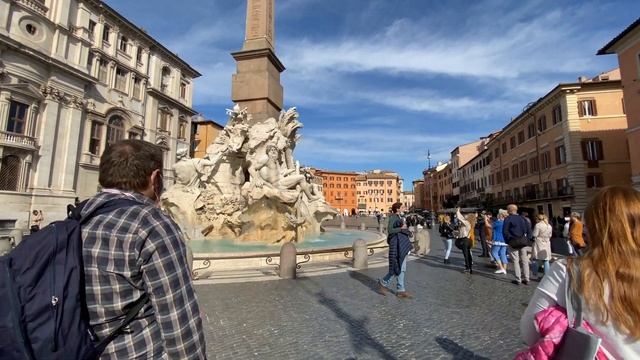 Rome, Narrated Walking Tour | Bernini: from the Pantheon to Piazza Navona смотреть онлайн