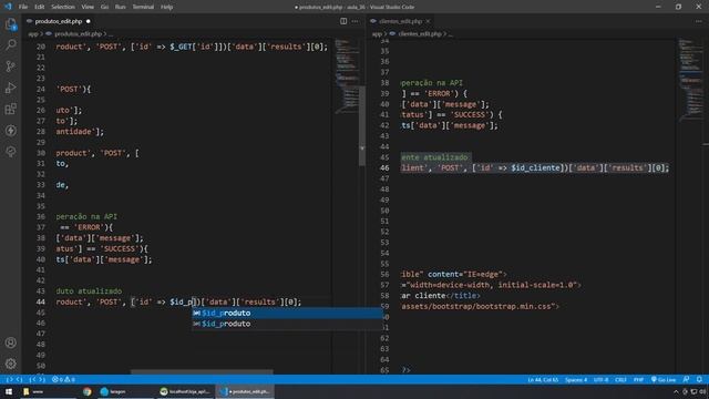 API PHP #036 ATUALIZAÇÃO DOS PRODUTOS NA API смотреть онлайн