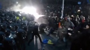 Каратист в драке на Майдане
